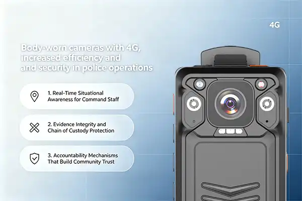 Body-worn cameras with 4G, increased efficiency and security in police operations